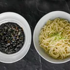 Jajangmyeon (zhajiang mian) with black bean sauce at North China, Houston